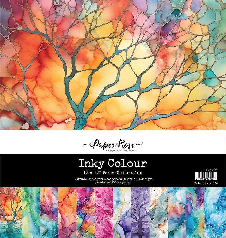 12x12 Paper Collection - Inky Color Collection