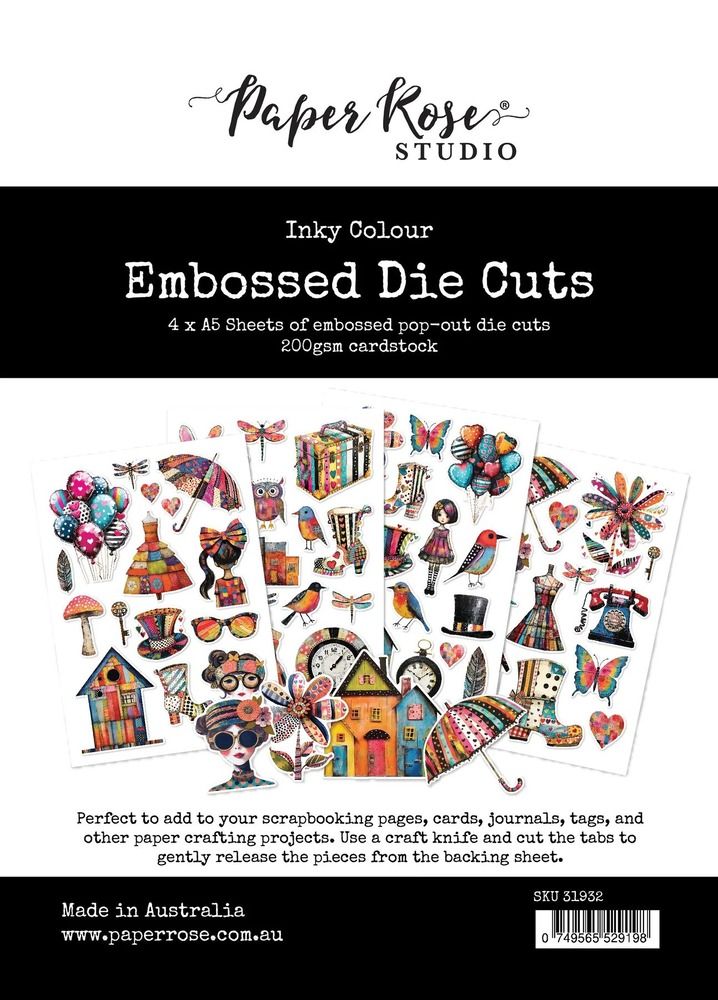 Embossed Die Cuts - Inky Color Collection