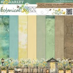 12x12 Solids Collection - Botanical Buzz Collection
