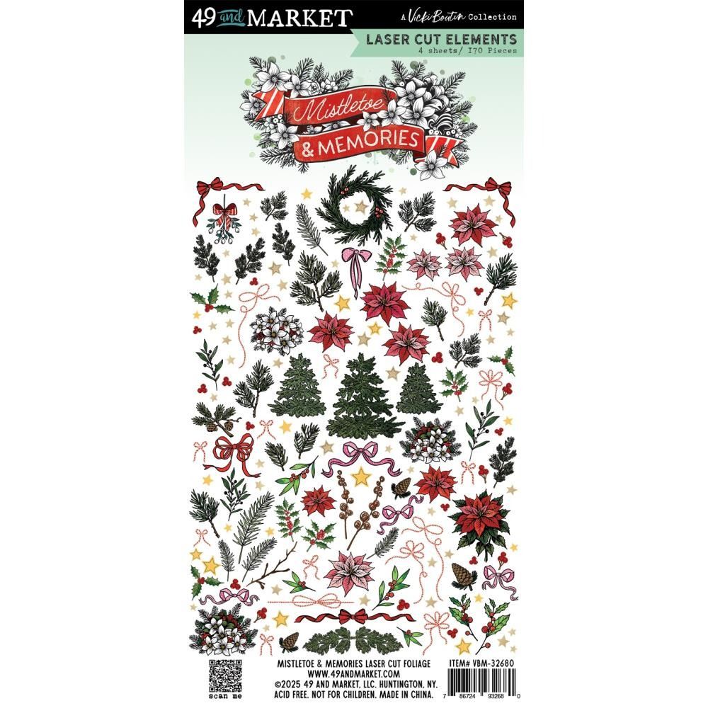 Laser Cut Foliage - Mistletoe and Memories Collection