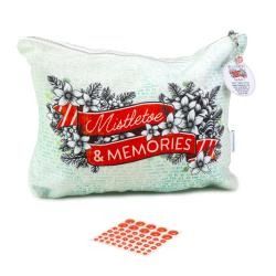Zippered Tote Bag - Mistletoe and Memories Collection