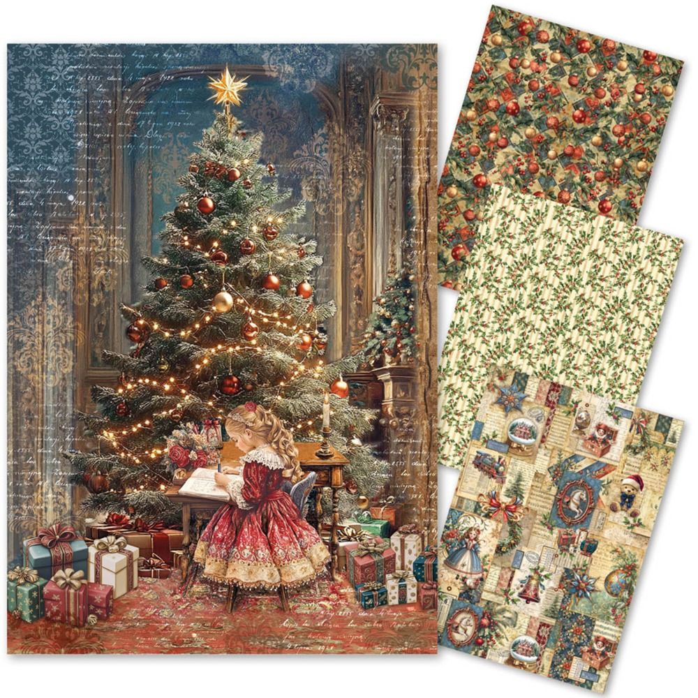 A4 Rice Paper Art Set - Toy Shop Collection