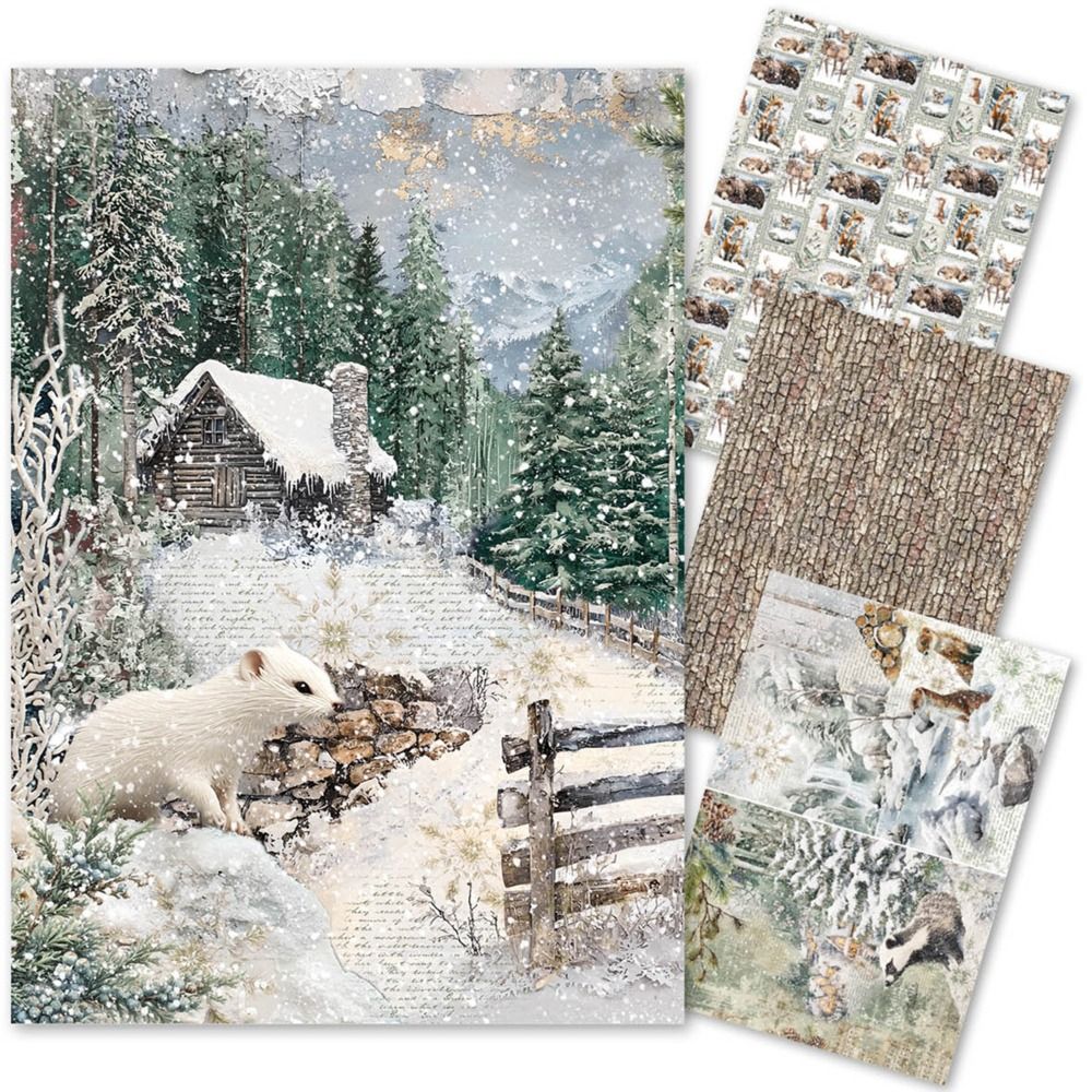 A4 Rice Paper Art Set - Forest Tales Collection
