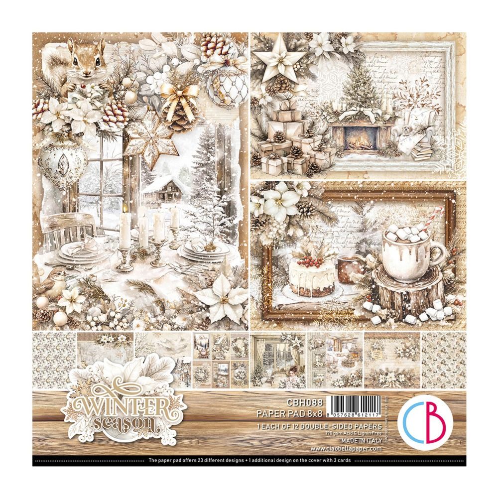8x8 Paper Pad - Winter Season Collection