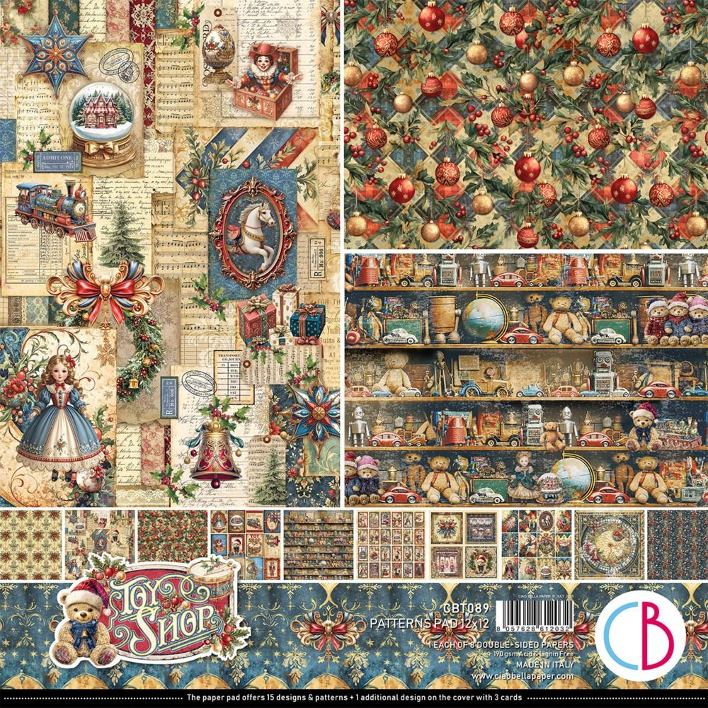 12x12 Patterns Pad - Toy Shop Collection