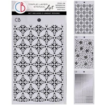 Triple Layer Stencil Art Set - Winter Season Collection