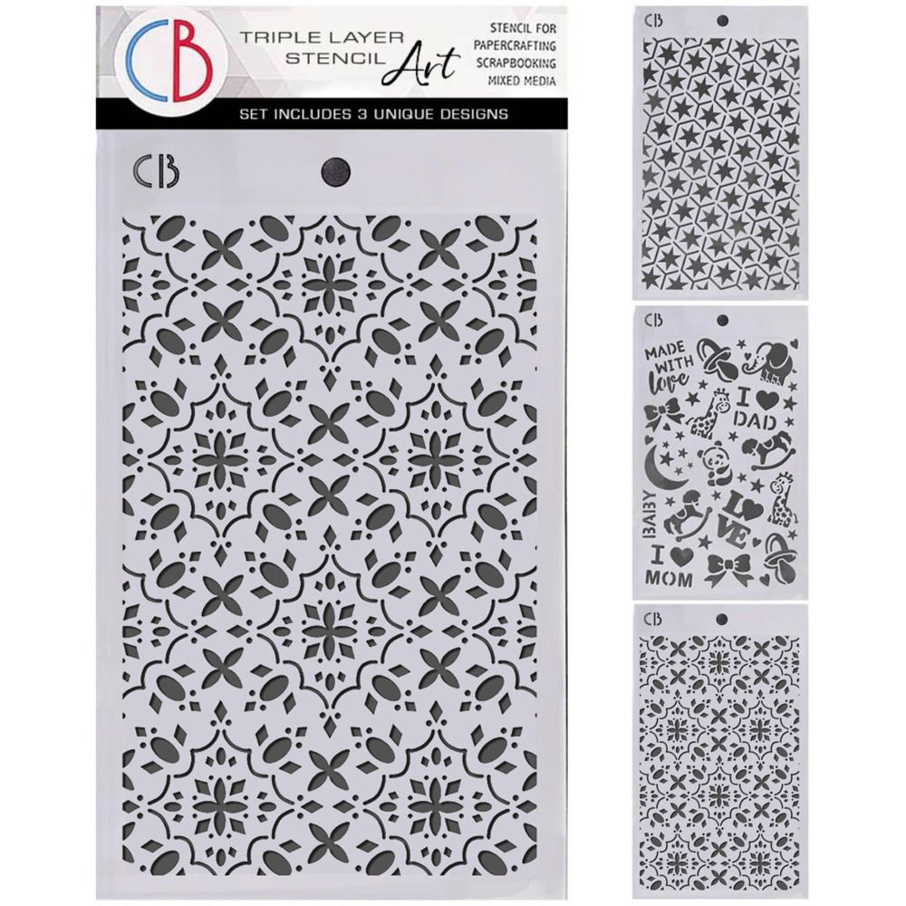 Triple Layer Stencil Art Set - Toy Shop Collection