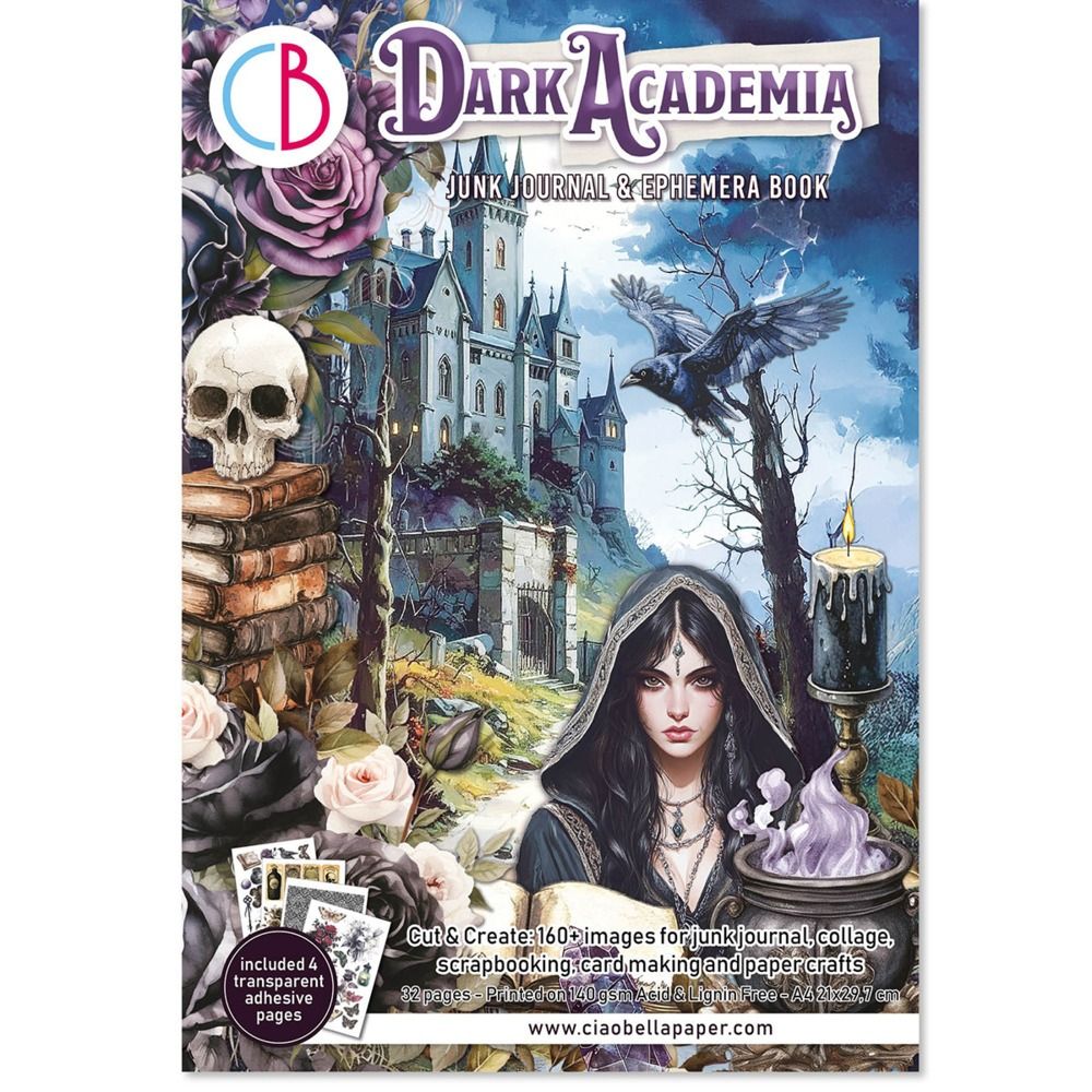 A4 Junk Journal &amp; Ephemera Book - Dark Academia