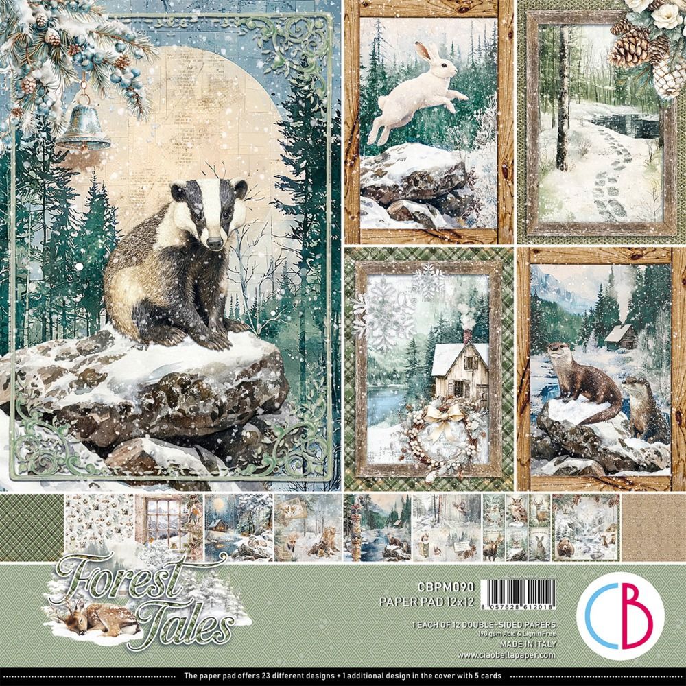 12x12 Paper Pad - Forest Tales Collection