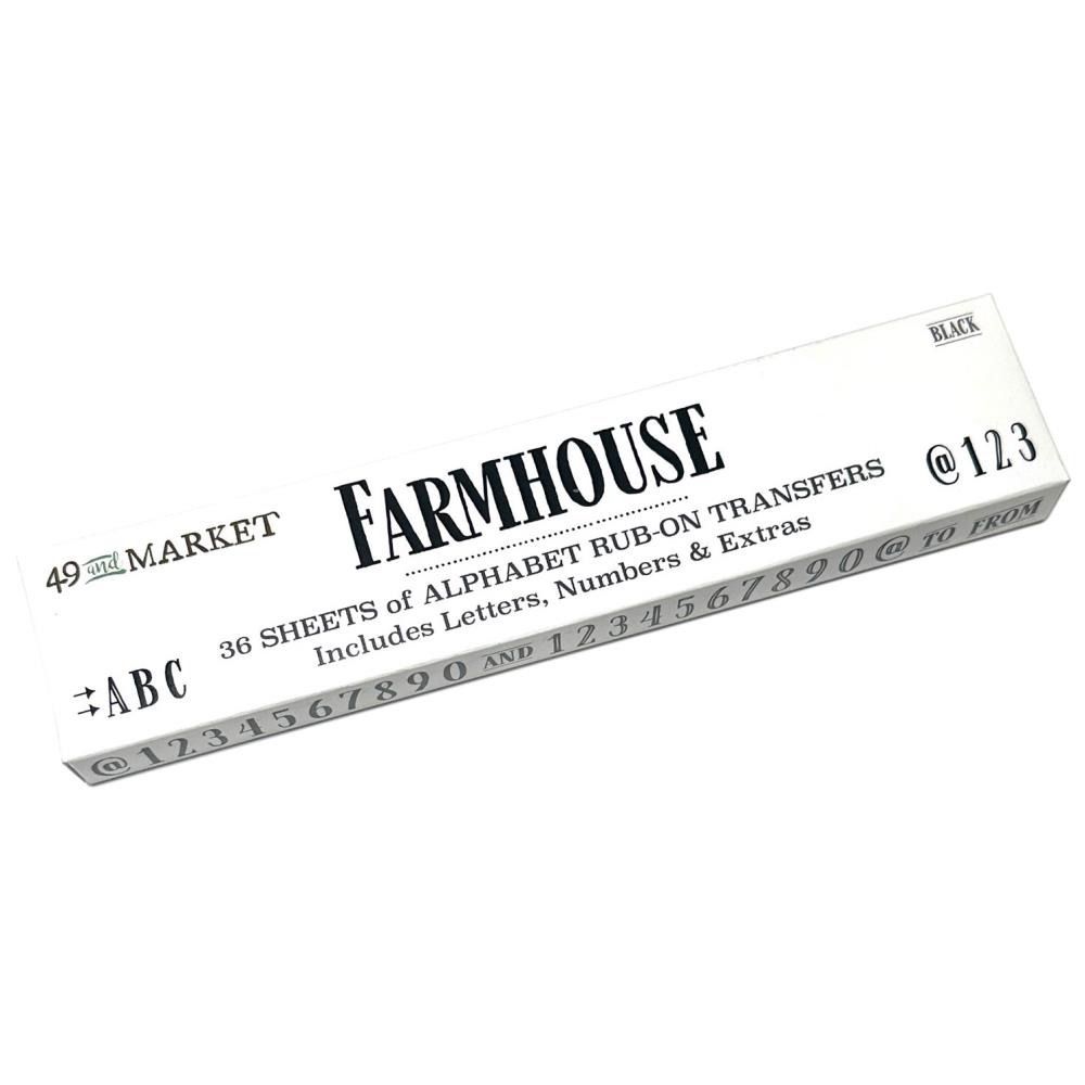 Farmhouse Alphabet Rub-ons for Divider Titles - Add-on - Family Recipes Mini Album Kit