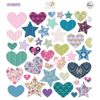 Hearts &amp; Stars Ephemera - Lovely Lane Collection