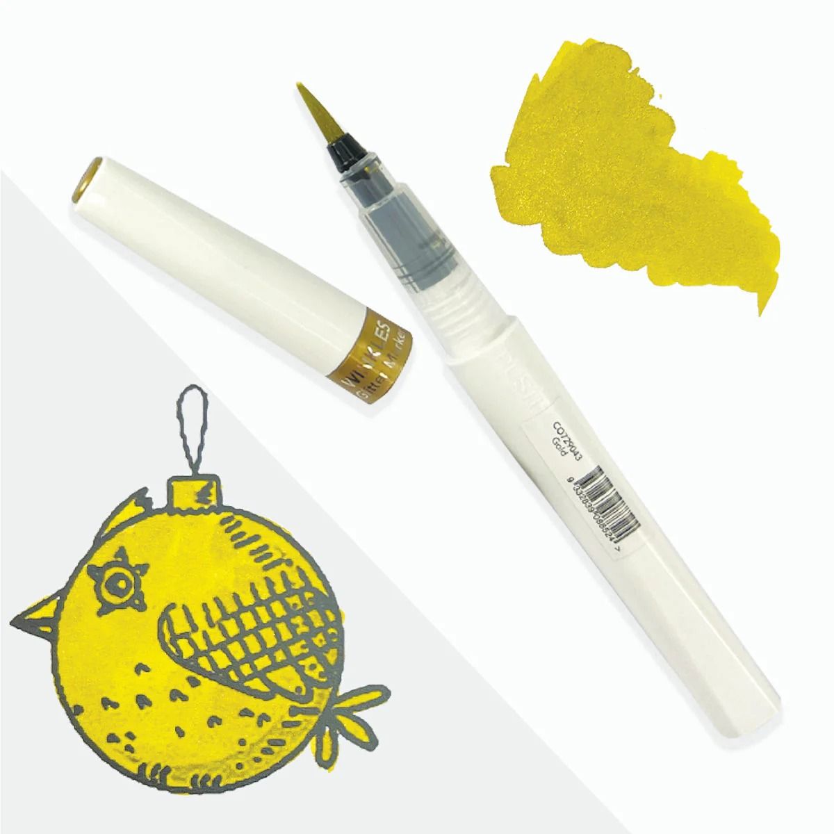 Gold - Winkles Shimmer Glitter Pen