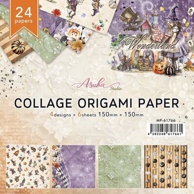 Collage Origami Paper - Halloween in Wonderland Collection
