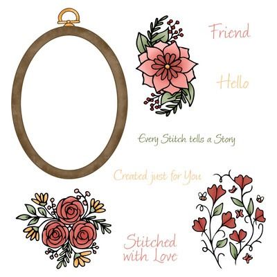Stitched With Love - Clear Stamp Set