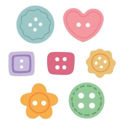 In Stitches: Buttons - Die Set