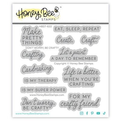 Don&#39;t Worry Be Crafty - Clear Stamp Set