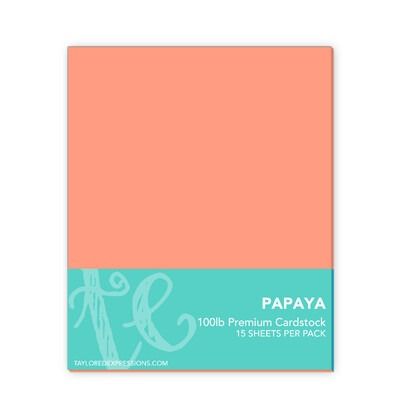 Papaya - 8.5x11 Premium Cardstock