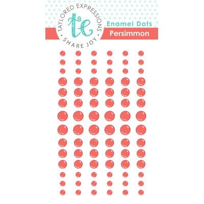 Persimmon - Enamel Dots