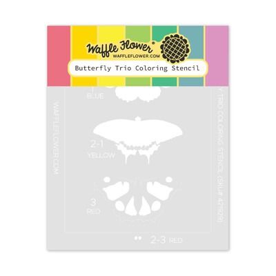 Butterfly Trio - Coloring Layered Stencil
