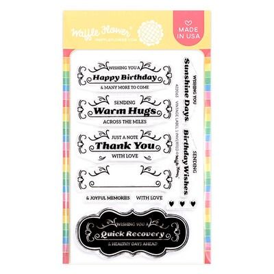 Vintage Label 1 Inverted - Clear Stamp Set