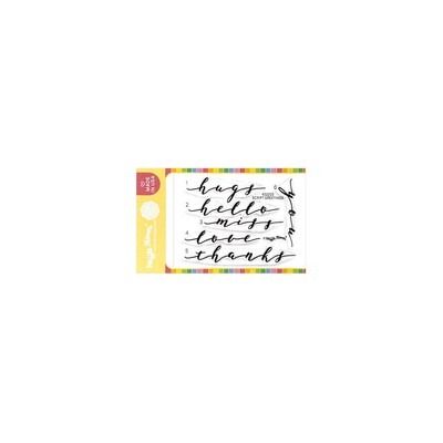 Script Greetings - Clear Stamp Set