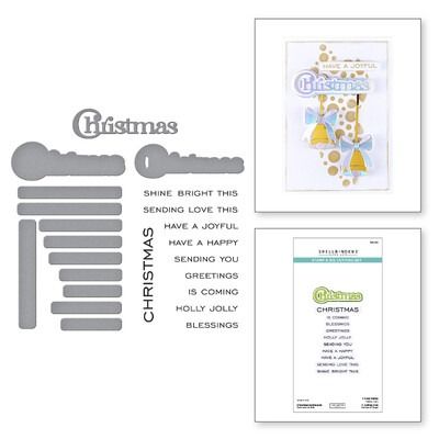 Christmas Sentiments - Clear Stamp and Die Set