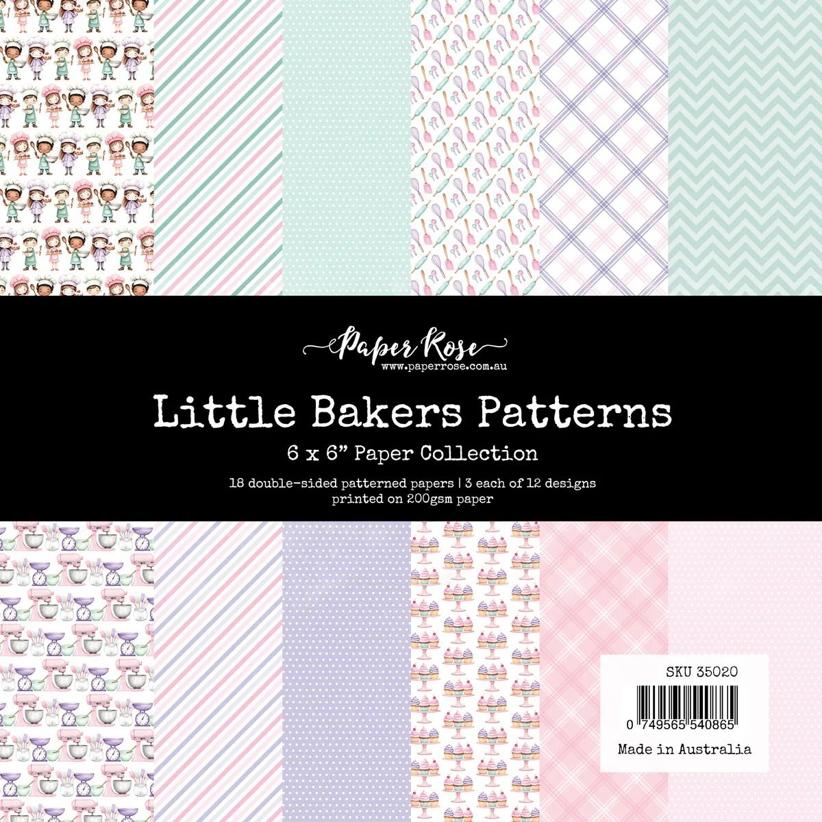 6x6 Paper Collection - Little Bakers Patterns Collection