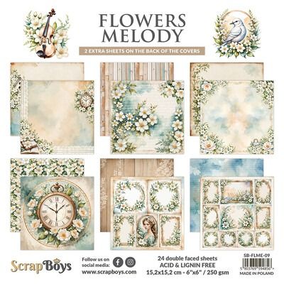 6x6 Paper Pad - Flowers Melody Collection