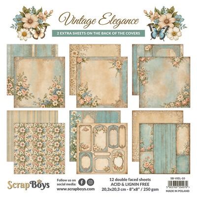 8x8 Paper Pad - Vintage Elegance Collection