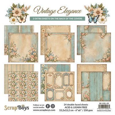 6x6 Paper Pad - Vintage Elegance Collection