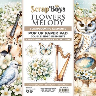 6x6 Pop-up Paper Pad - Flowers Melody Collection