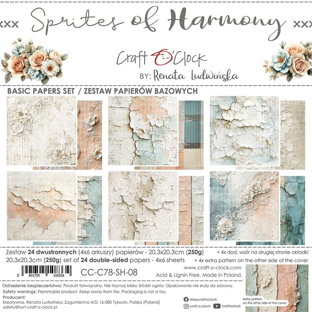8x8 Basics Paper Pad - Sprites of Harmony Collection