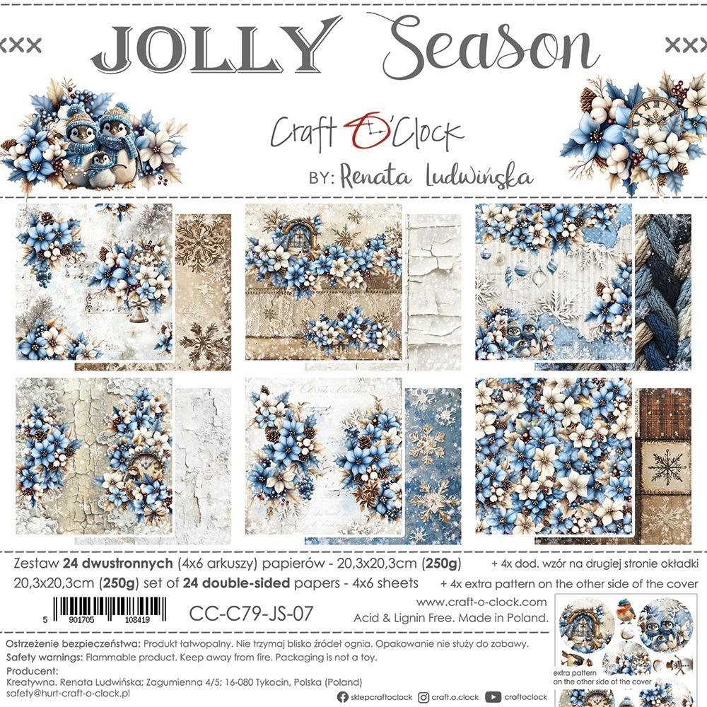 8x8 Paper Pad - Jolly Season Collection