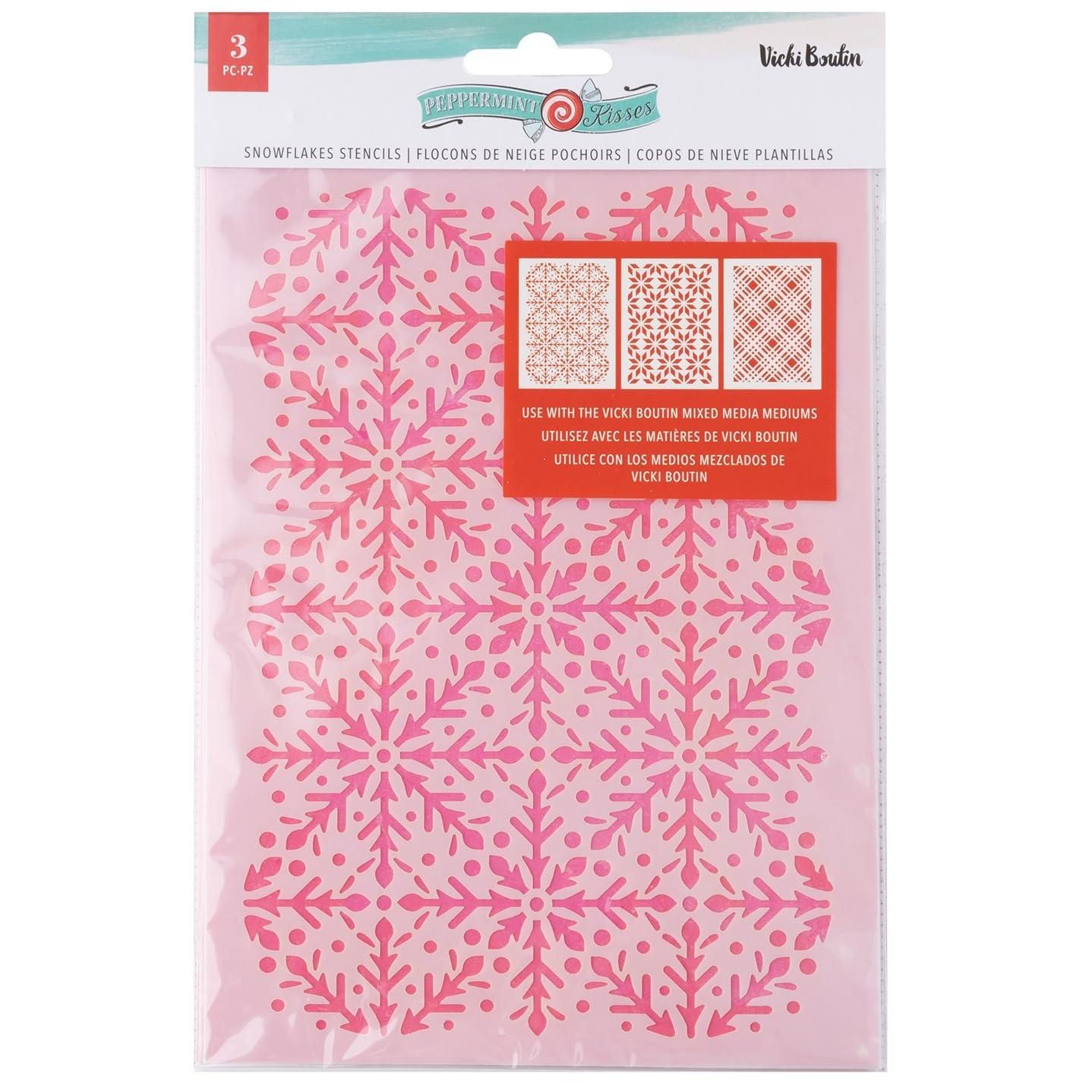 Snowflakes Stencil Pack - Peppermint Kisses Collection