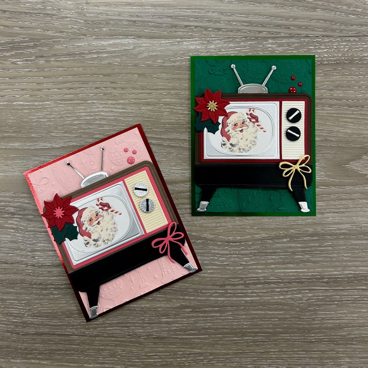 Retro TV Pink - Make &amp; Take Card Kit