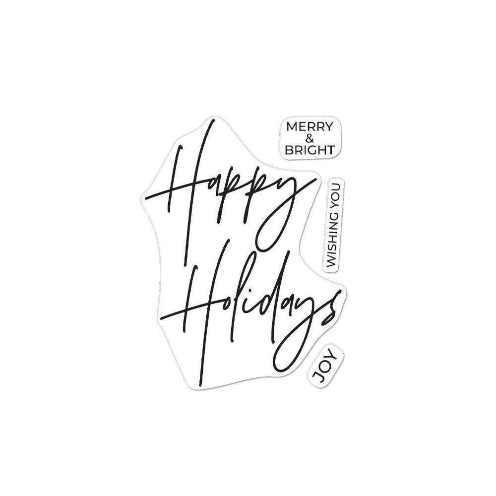 Happy Holidays - Clear Stamp Set