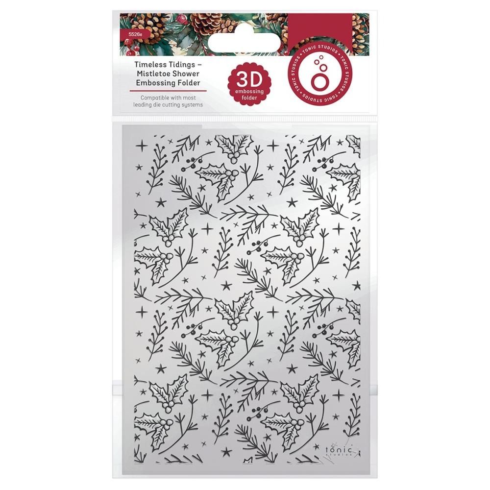 Mistletoe Shower - 3D Embossing Folder
