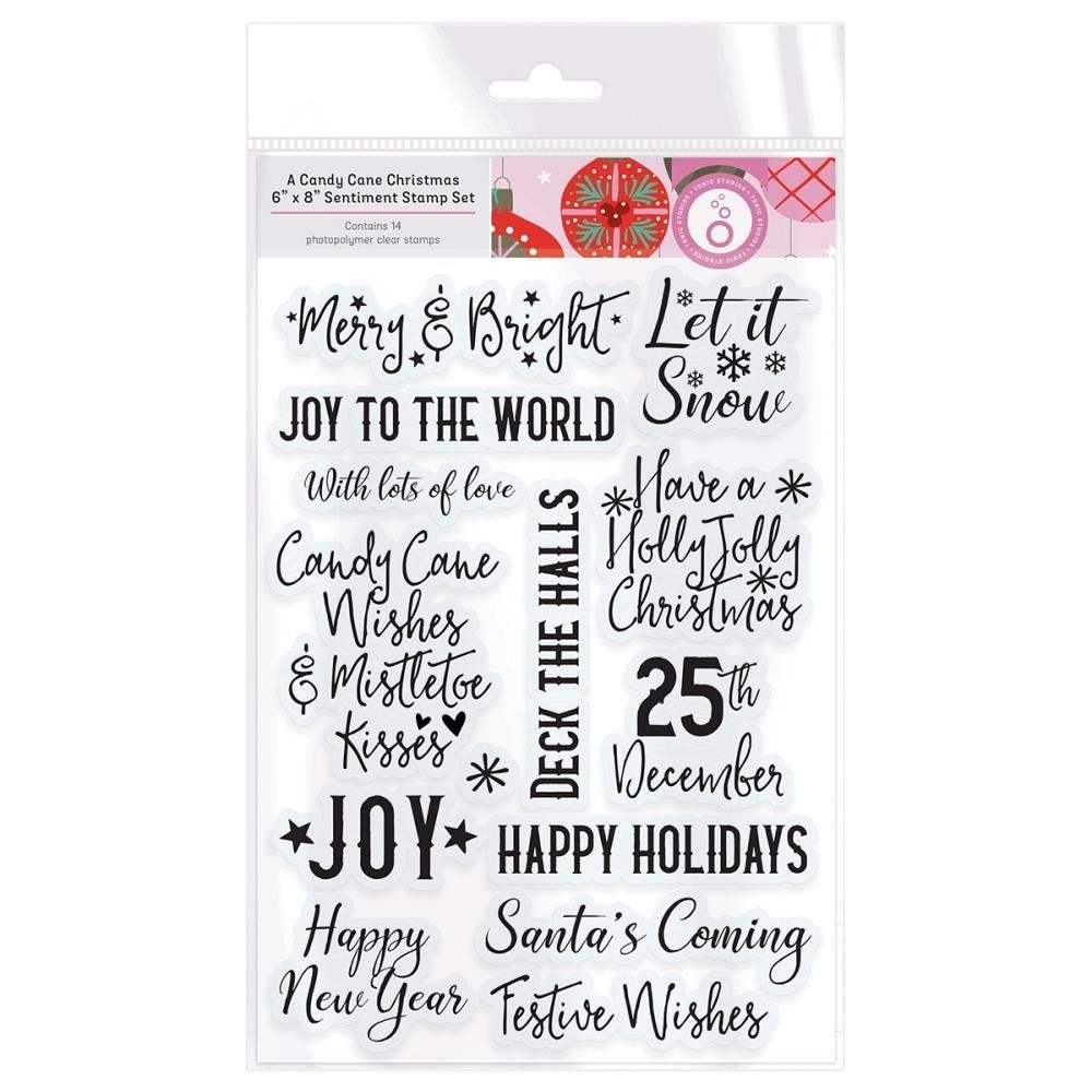 A Candy Cane Christmas Sentiment - Stamp Set