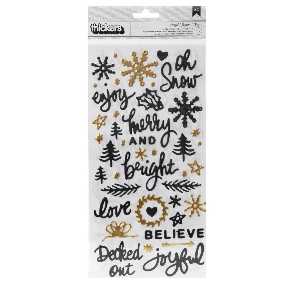 Joyful Phrases - Puffy Stickers