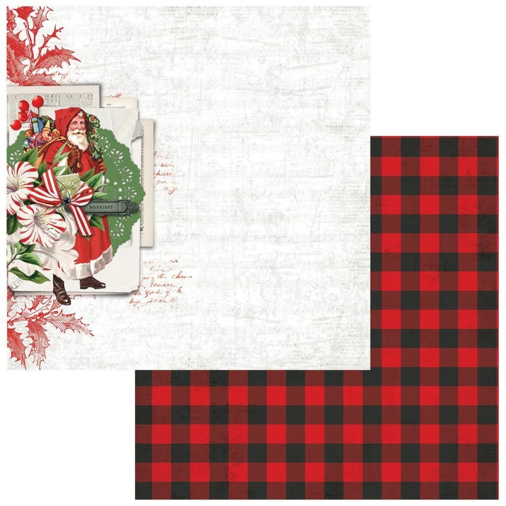 12x12 Double-sided Paper - Yuletide Abundance - Evergreen Season Collection
