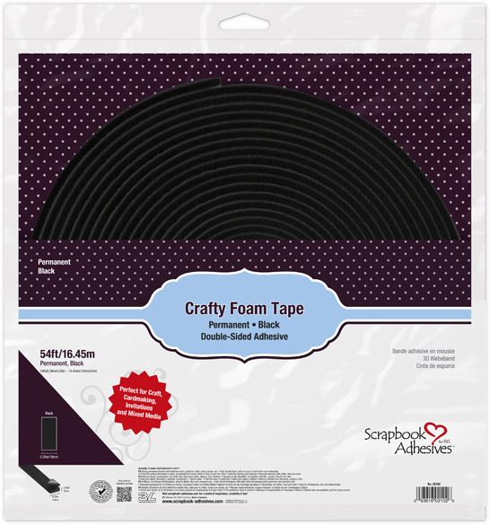 Black - 54ft - Crafty Foam Tape