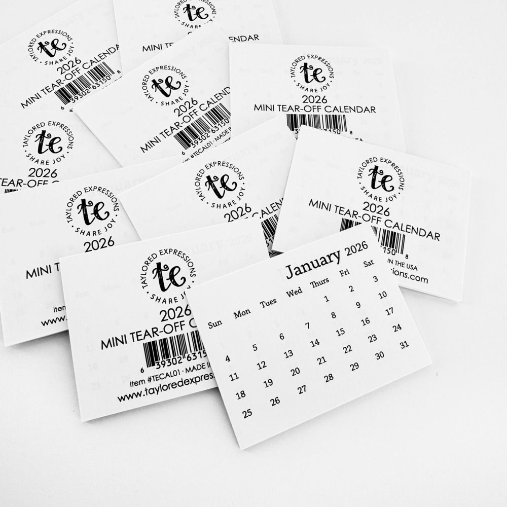 2026 Mini Tear-Off Calendar - Set of 10