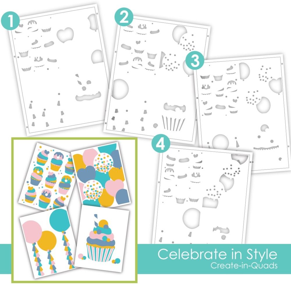Celebrate in Style - Layering Stencil Set