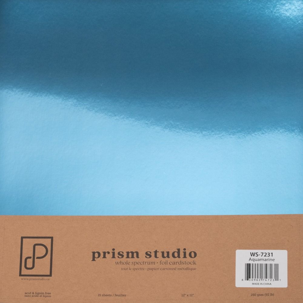 Aquamarine - 12x12 Foil Cardstock