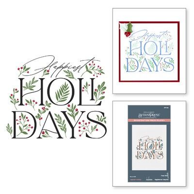Happiest Holidays - BetterPress Registration Press Plate Set - City Holiday Collection