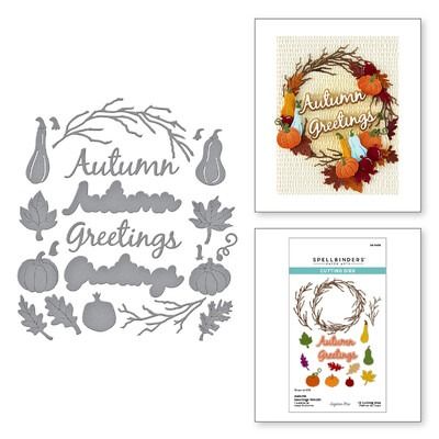 Autumn Greetings Wreath - Die Set
