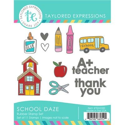 School Daze - Cling Stamp Set