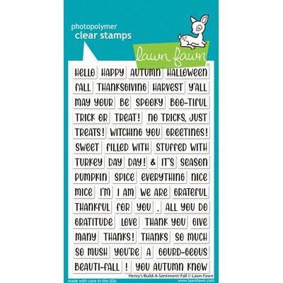 Henry&#39;s Build-A-Sentiment: Fall - Clear Stamp Set