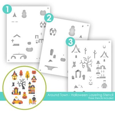 Around Town - Halloween - Layering Stencil Set