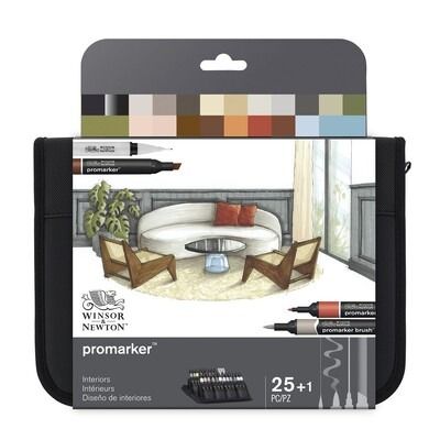 Interiors Wallet - Promarkers Mixed Media Set